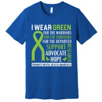 I Wear Green Tal Health Awareness Fight The Stigma Gift Premium T-Shirt