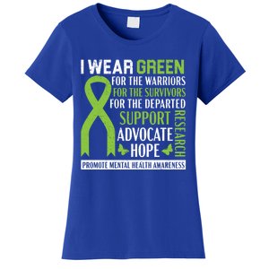 I Wear Green Tal Health Awareness Fight The Stigma Gift Women's T-Shirt