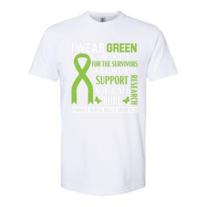 I Wear Green Tal Health Awareness Fight The Stigma Gift Softstyle CVC T-Shirt