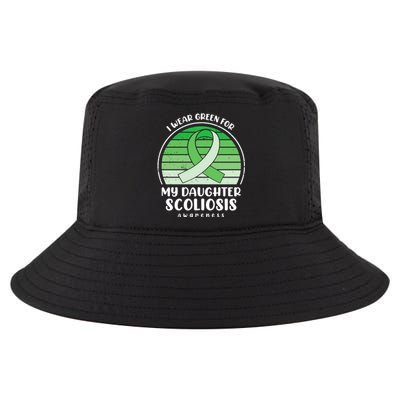 I Wear Green For My Daughter Scoliosis Awareness Great Gift Cool Comfort Performance Bucket Hat