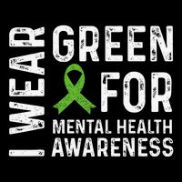 I Wear Green For Mental Health Awareness Month 16 in Basic Backpack