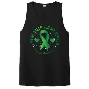 I Wear Green For My Nephew Scoliosis Awareness Gift PosiCharge Competitor Tank