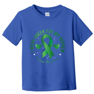 I Wear Green For My Nephew Scoliosis Awareness Gift Toddler T-Shirt
