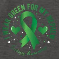 I Wear Green For My Nephew Scoliosis Awareness Gift Vector Backpack