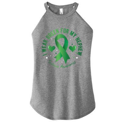 I Wear Green For My Nephew Scoliosis Awareness Gift Women's Perfect Tri Rocker Tank