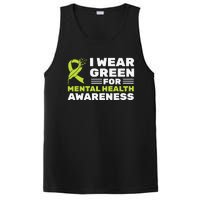 I Wear Green For Mental Health Awareness Month Green Ribbon PosiCharge Competitor Tank