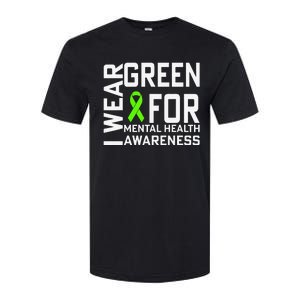 I Wear Green For Mental Health Awareness Month Softstyle CVC T-Shirt