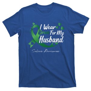 I Wear Green For My Husband Scoliosis Awareness Gift T-Shirt