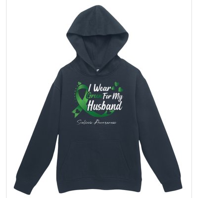 I Wear Green For My Husband Scoliosis Awareness Gift Urban Pullover Hoodie