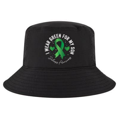 I Wear Green For My Son Scoliosis Awareness Gift Cool Comfort Performance Bucket Hat