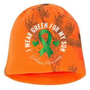 I Wear Green For My Son Scoliosis Awareness Gift Kati - Camo Knit Beanie