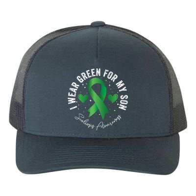 I Wear Green For My Son Scoliosis Awareness Gift Yupoong Adult 5-Panel Trucker Hat