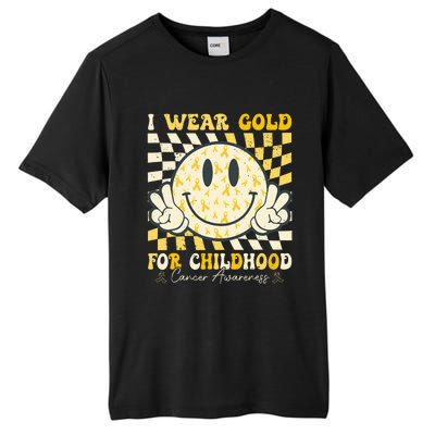 I Wear Gold For Childhood Cancer Awareness Tall Fusion ChromaSoft Performance T-Shirt