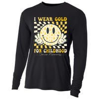 I Wear Gold For Childhood Cancer Awareness Cooling Performance Long Sleeve Crew