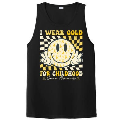 I Wear Gold For Childhood Cancer Awareness PosiCharge Competitor Tank