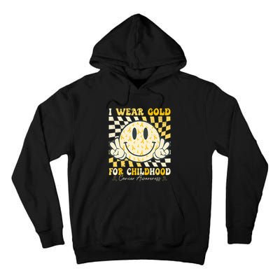 I Wear Gold For Childhood Cancer Awareness Tall Hoodie