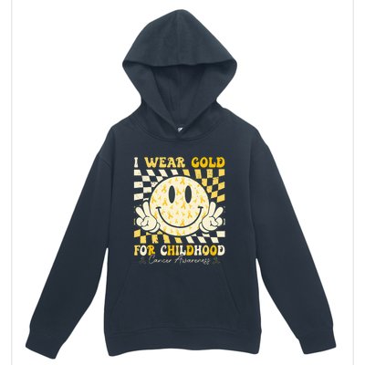 I Wear Gold For Childhood Cancer Awareness Urban Pullover Hoodie