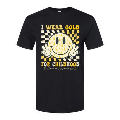 I Wear Gold For Childhood Cancer Awareness Softstyle CVC T-Shirt