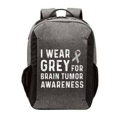 I Wear Gray For Brain Tumor Awareness Vector Backpack