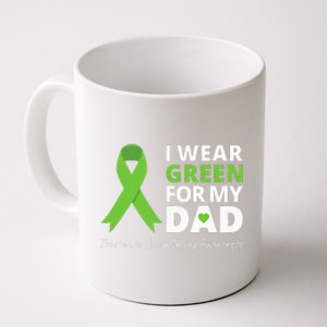 I Wear Green For My Dad TBI Awareness Green Ribbon Coffee Mug