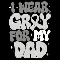 I Wear Gray For My Dad Brain Cancer Awareness Doggie Tank