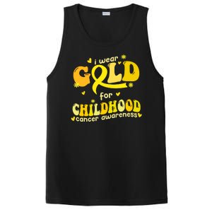 I Wear Gold For Childhood Cancer Awareness PosiCharge Competitor Tank