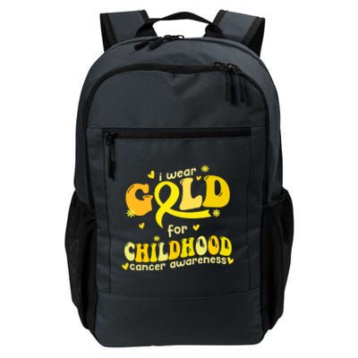 I Wear Gold For Childhood Cancer Awareness Daily Commute Backpack