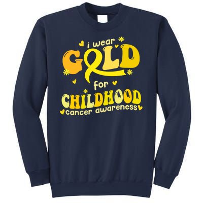 I Wear Gold For Childhood Cancer Awareness Sweatshirt