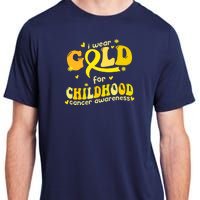 I Wear Gold For Childhood Cancer Awareness Adult ChromaSoft Performance T-Shirt