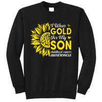 I Wear Gold For My Son Childhood Cancer Awareness Sweatshirt