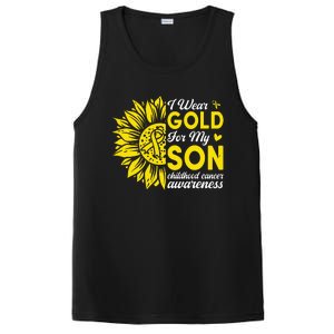 I Wear Gold For My Son Childhood Cancer Awareness PosiCharge Competitor Tank