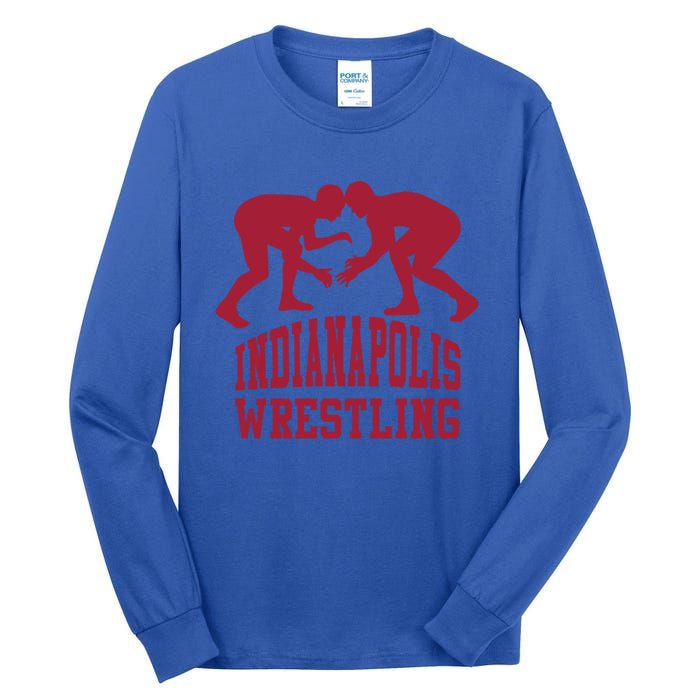 Indianapolis Wrestling Gift Tall Long Sleeve T-Shirt