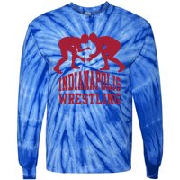 Indianapolis Wrestling Gift Tie-Dye Long Sleeve Shirt