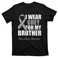 I Wear Grey For My Brother Brain Cancer Awareness T-Shirt