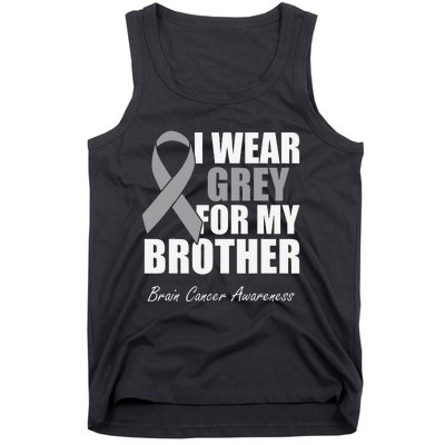 I Wear Grey For My Brother Brain Cancer Awareness Tank Top