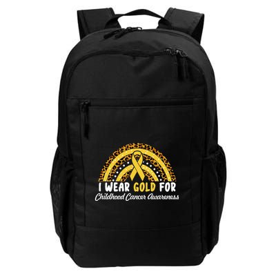I Wear Gold For Childhood Cancer Awareness Backpack