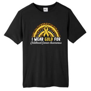 I Wear Gold For Childhood Cancer Awareness Tall Fusion ChromaSoft Performance T-Shirt