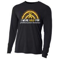 I Wear Gold For Childhood Cancer Awareness Cooling Performance Long Sleeve Crew