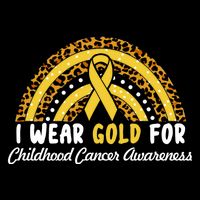I Wear Gold For Childhood Cancer Awareness Women's V-Neck T-Shirt