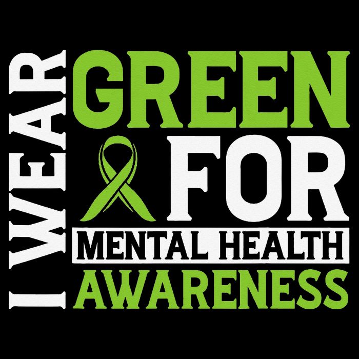 I Wear Green Mental Health Awareness Mental Health Matters Womens Tank Top