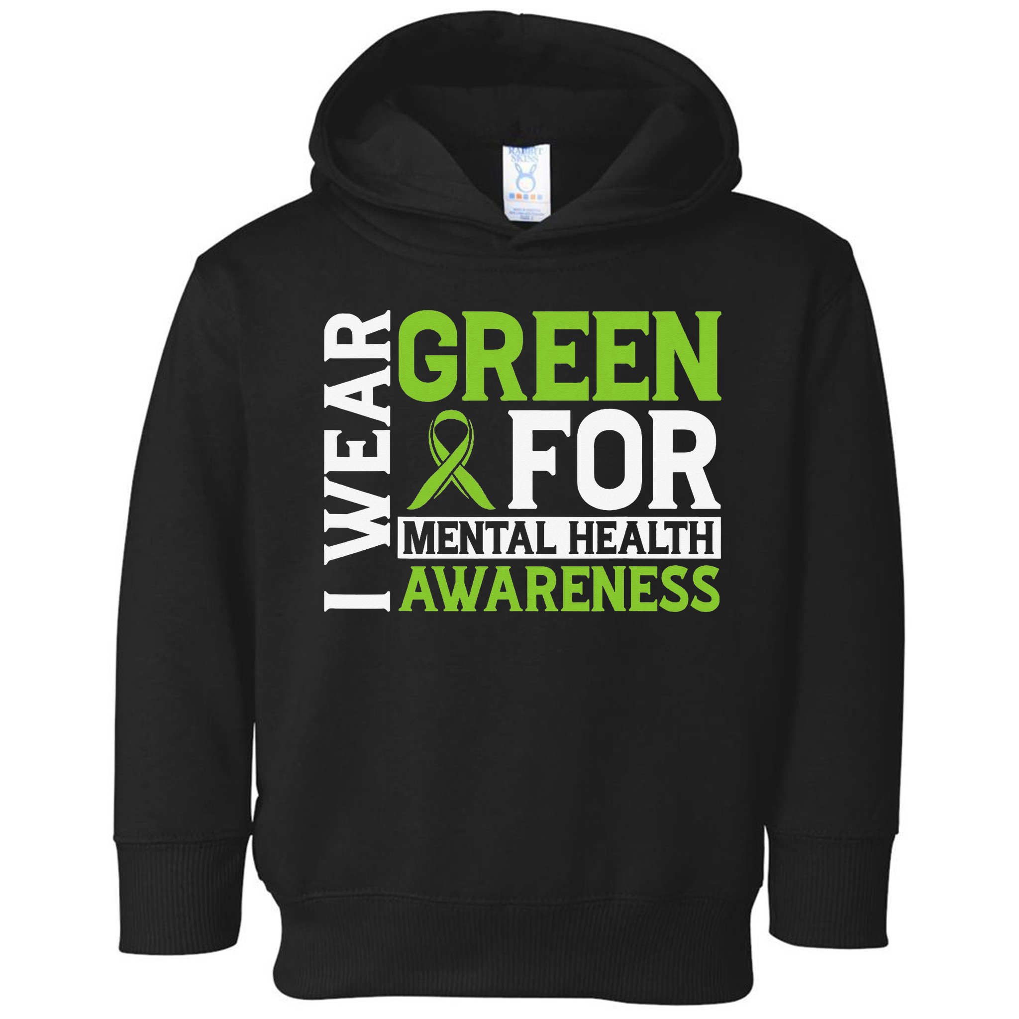 I Wear Green Mental Health Awareness Mental Health Matters Toddler Hoodie