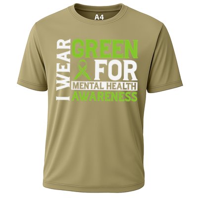 I Wear Green Mental Health Awareness Mental Health Matters Cooling Performance Crew T-Shirt