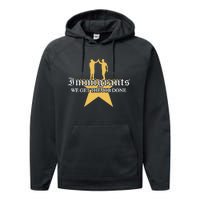 Immigrants We Get The Job Done Stars Performance Fleece Hoodie