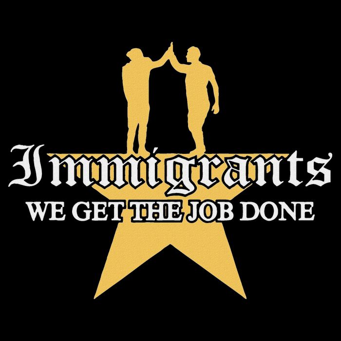 Immigrants We Get The Job Done Stars Bucket Hat