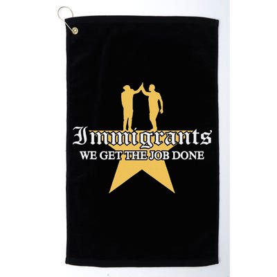 Immigrants We Get The Job Done Stars Golf Towel