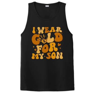 I Wear Gold For My Son Childhood Cancer Awareness PosiCharge Competitor Tank