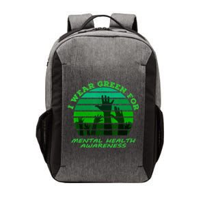 I Wear Green For Mental Health Month Of May Vector Backpack