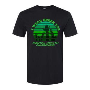 I Wear Green For Mental Health Month Of May Softstyle CVC T-Shirt