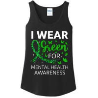 I Wear Green For Mental Health Awareness Ladies Essential Tank