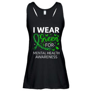 I Wear Green For Mental Health Awareness Ladies Essential Flowy Tank